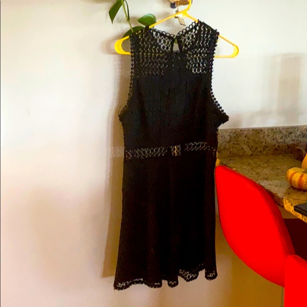 Francesca’s Black Lace Dress